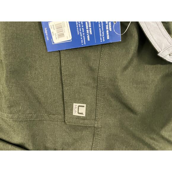 HUK Men's Soft Stretch Flannel, Performance Button Down XXL NEW - Picture 5 of 5